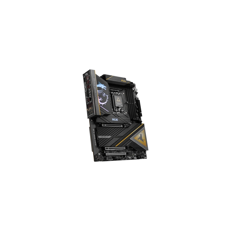 Материнская плата MSI MEG Z890 ACE 4 x кабель SATA, EZ M.2 Clip 2 Remover, USB Flash, антенна Wi-Fi, документация, кабель передней панели, крепеж для разъема M.2, разветвитель ARGB, удлинитель для ARGBещё