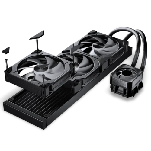 Система жидкостного охлаждения для процессора Phanteks Glacier One 420D30 X2 ARGB Black (PH-GO420D30_DBK02)