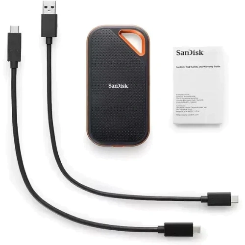 Внешний SSD SANDISK 2000 Gb Extreme Pro Black (SDSSDE81-2T00-G25) BOX