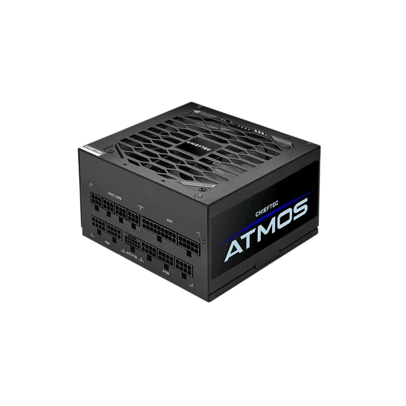Блок питания Chieftec 850W Atmos Black (CPX-850FC) 16 Pin (PCIe 5.0 Connector Cable Details) документация, кабельные стяжки, комплект кабелей