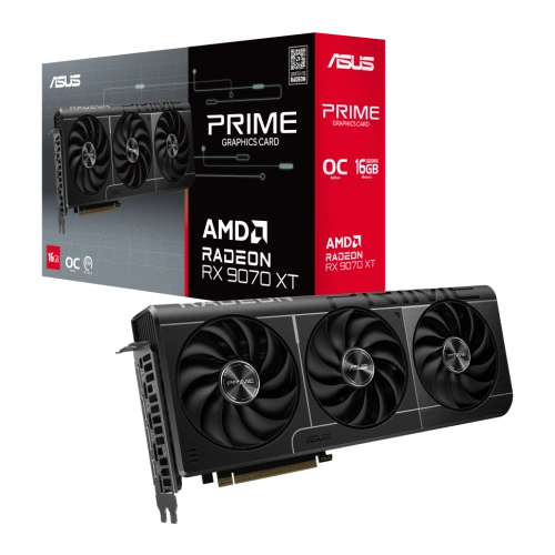Видеокарта ASUS (PRIME-RX9070XT-O16G) Radeon RX 9070 XT 16GB PRIME OC 90YV0L71-M0NA00