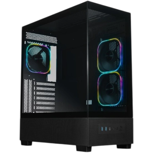 Компьютерный корпус XASTRA Q500 3ARGB-FG-C10-UC ARGB Black (Q500-3FG12A-C10-UC)