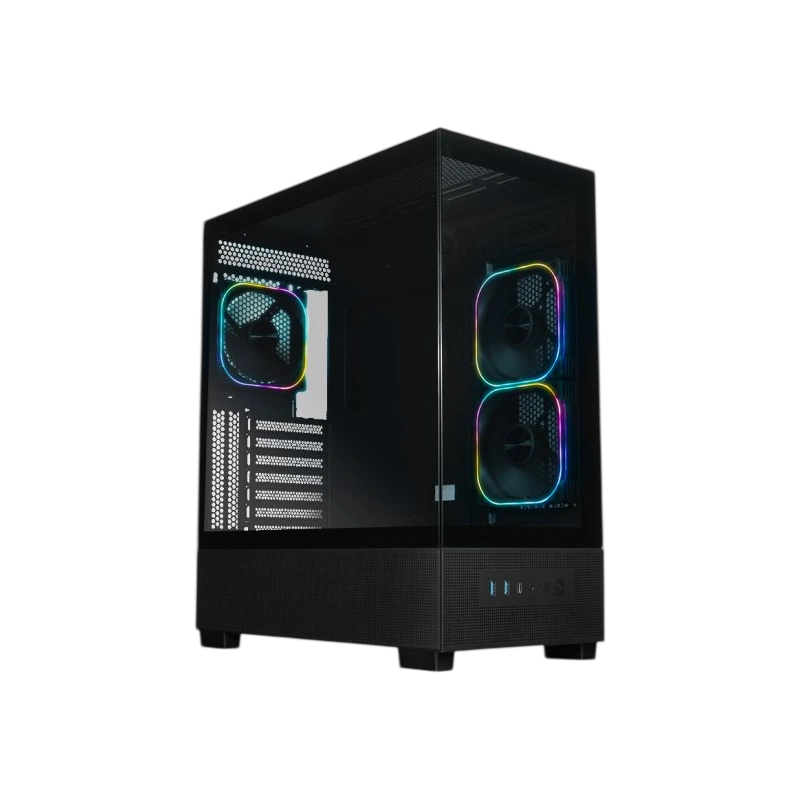 Компьютерный корпус XASTRA Q500 3ARGB-FG-C10-UC ARGB Black (Q500-3FG12A-C10-UC)