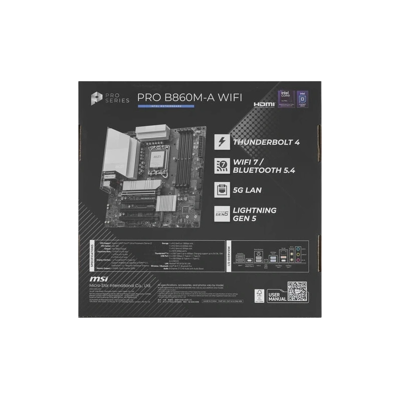 Материнская плата MSI PRO B860M-A WIFI