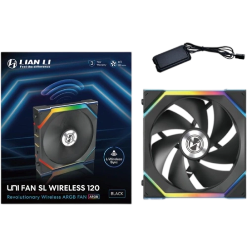 Вентилятор для корпуса Lian Li UNI FAN SL WIRELESS 120 ARGB Black 12SL1W1B (G99.12SL1W1B.R0)