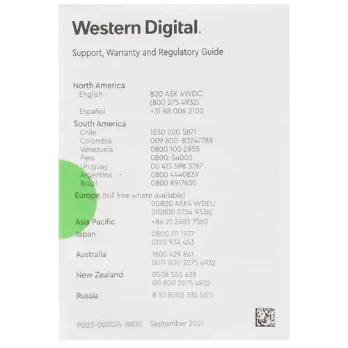 Твердотельный накопитель Western Digital 2000 Gb Green (WDS200T3G0C) BOX