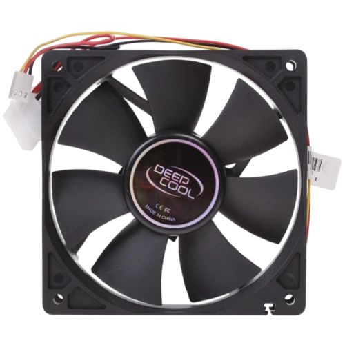 Вентилятор для корпуса Deepcool XFAN120 Black документация, комплект крепежа, переходник на Molex