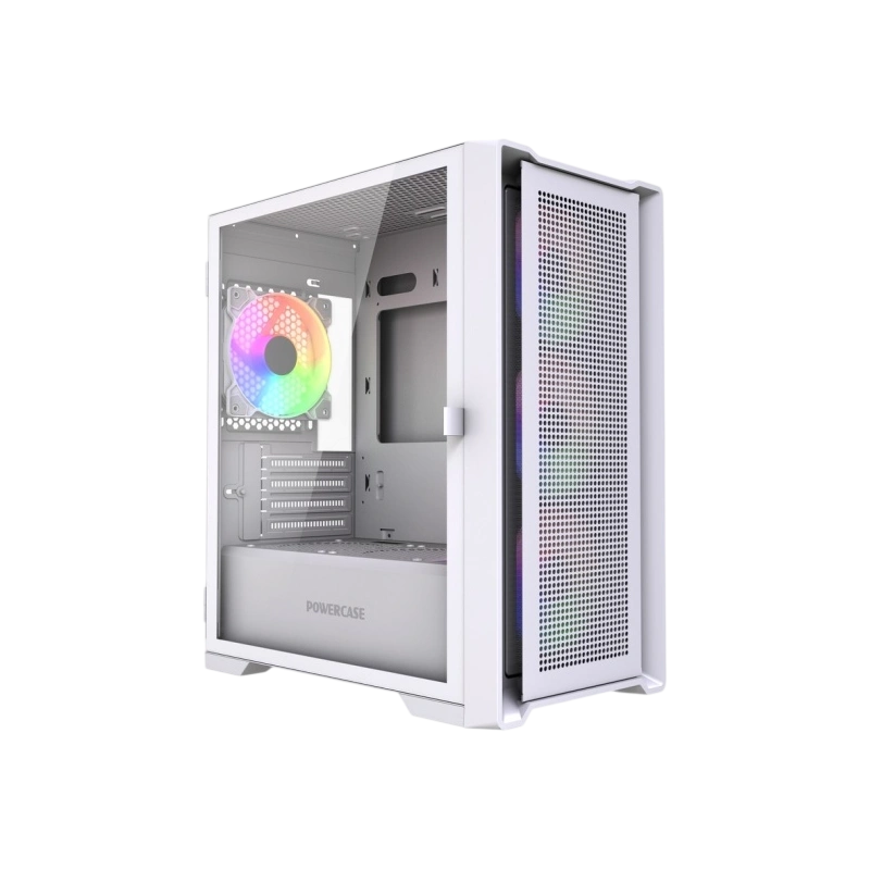 Компьютерный корпус Powercase ALISIO Micro X4W V2 LE ARGB White (CAMCXW-A4-LE)