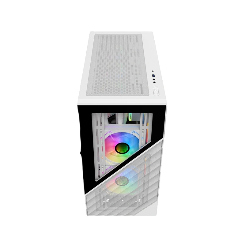Компьютерный корпус 1STPLAYER DK D7 LED White (D7-WH-3F1-W)