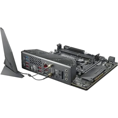 Материнская плата ASUS ROG CROSSHAIR VIII IMPACT 4 x кабель SATA, антенна Wi-Fi, диск с ПО, модуль SO-DIMM.2, удлинитель для ARGB, удлинитель для RGB