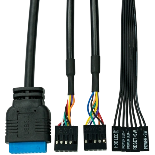 Компьютерный корпус XASTRA A305M TG 3FRGB Black (A305M-2FC14F-1FC12F)