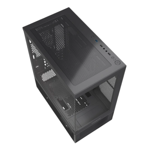 Компьютерный корпус Powercase Vision Micro M2 TG Black (CVMBM2-L0)