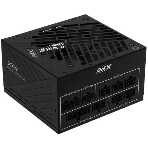 Блок питания ADATA XPG 750W CORE REACTOR II VE 750 (COREREACTORIIVE750G-BKCEU) 16 Pin (PCIe 5.0 Connector Cable Details) документация, комплект кабелей