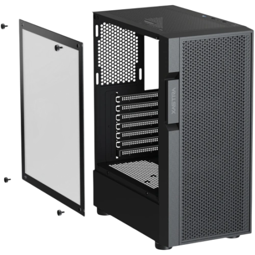 Компьютерный корпус XASTRA A302 4FRGB Black (A302-BK-FC120FRGB-4F-GL)