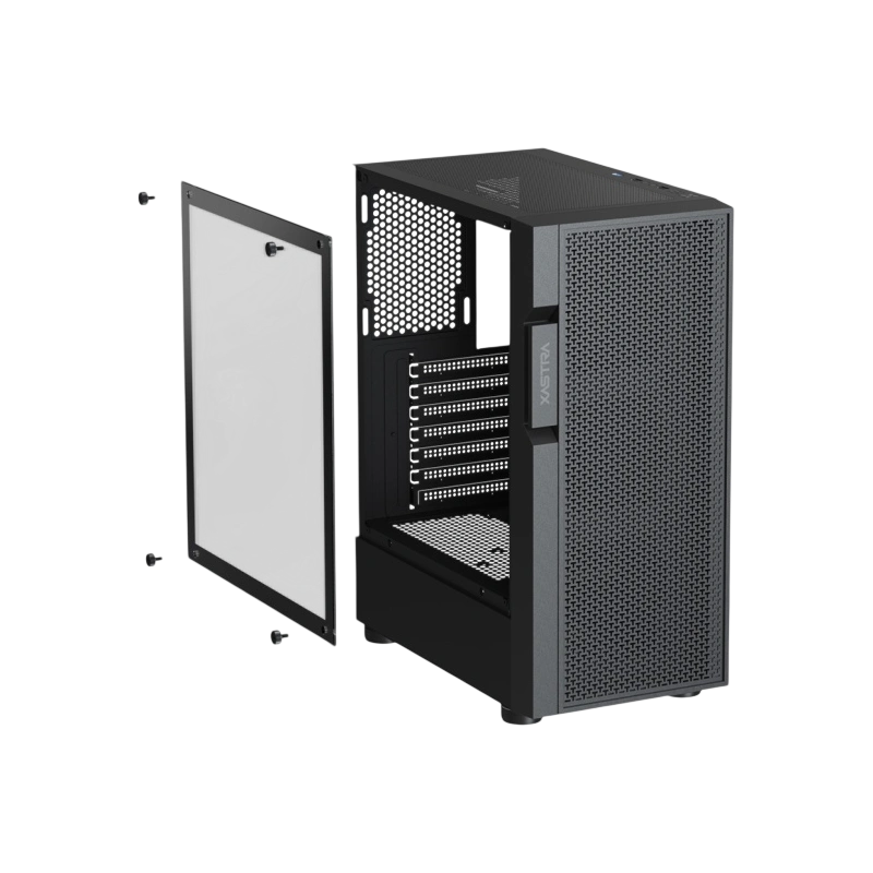 Компьютерный корпус XASTRA A302 4FRGB Black (A302-BK-FC120FRGB-4F-GL)