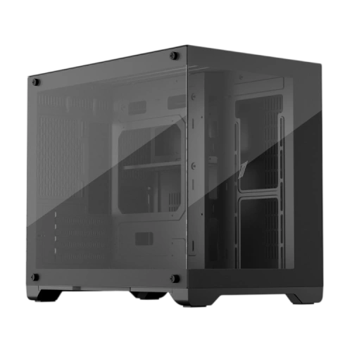 Компьютерный корпус 1STPLAYER MEGAVIEW MV6-T Black (MV6-TP-BK)