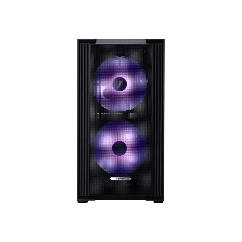 Компьютерный корпус 1STPLAYER AU6 ARGB Black (AU6-BK-2FA7-14-2FA7R-1FA7)
