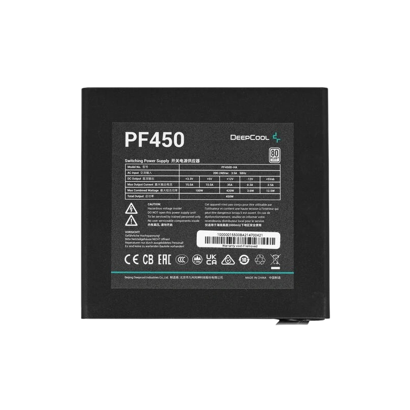 Блок питания Deepcool 450W PF450 (R-PF450D-HA0B-EU)
