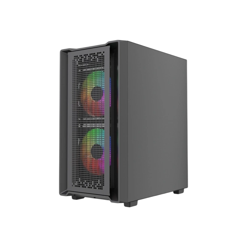 Компьютерный корпус Powercase Mistral SM04 TG ARGB Black (CMMSM04B-A3)