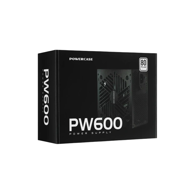 Блок питания Powercase 600W PW600 (PS-600W-DC) документация, комплект крепежа