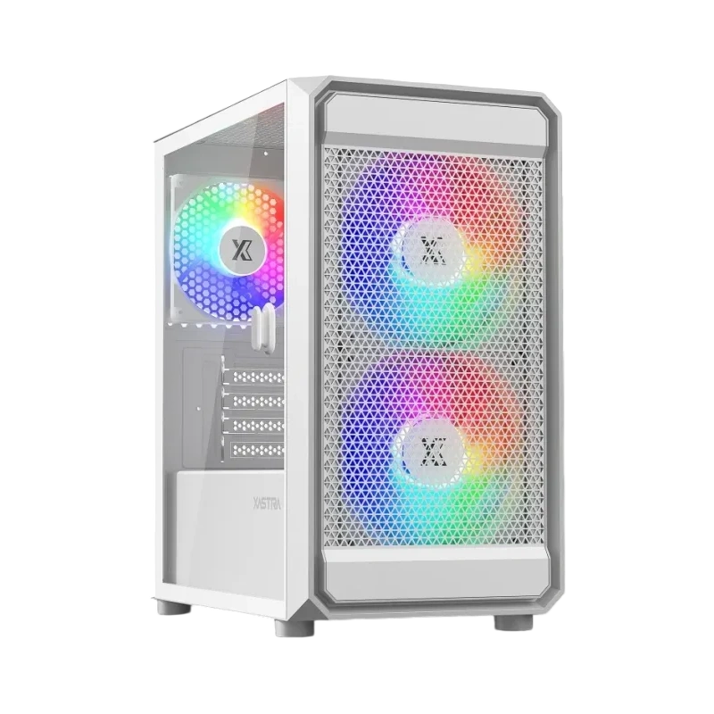 Компьютерный корпус XASTRA A303M TG 3FRGB White (A303M-2FC14F-1FC12F-D-WH)