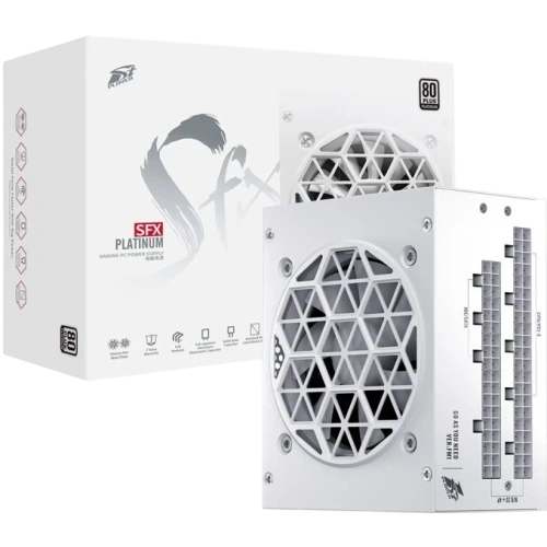 Блок питания 1STPLAYER 750W SFX Platinum White (PS-750SFX-WH) документация, комплект кабелей, комплект крепежа