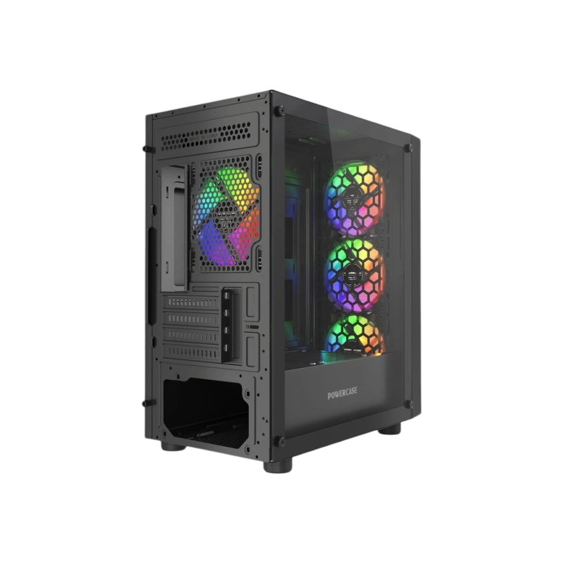 Компьютерный корпус Powercase Mistral Micro EM16 FRGB Black (CMMEM16B-L4)