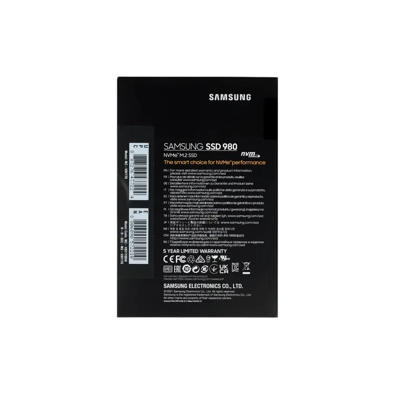 Твердотельный накопитель Samsung 1000 Gb 980 (MZ-V8V1T0BW)