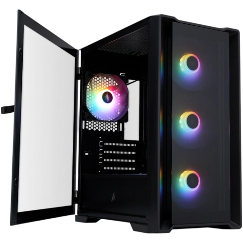 Компьютерный корпус 1STPLAYER TRILOBITE T4-G GLASS FRGB Black (T4-G-BK-4F1)