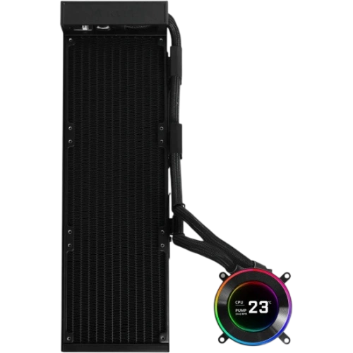 Система жидкостного охлаждения для процессора Lian Li HydroShift II LCD-C 360N Black (GHS2LCD36B) (G89.GHS2LCD36B.R0)
