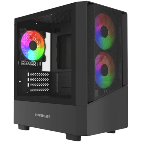 Компьютерный корпус Powercase Mistral Micro A15B FRGB Black (CMMA15B-L3)