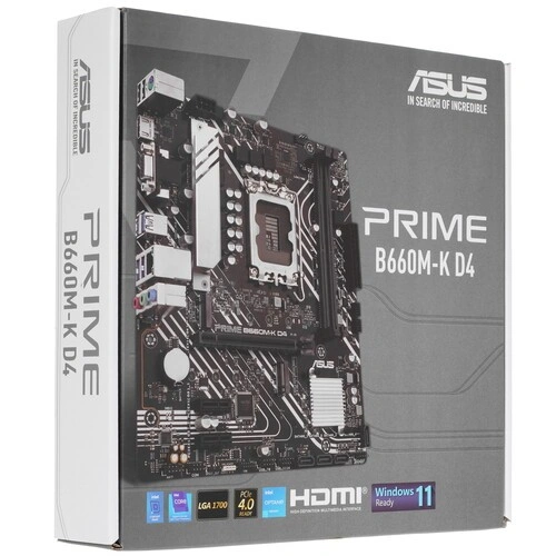 Материнская плата ASUS PRIME B660M-K D4 (90MB1950-M1EAY0)