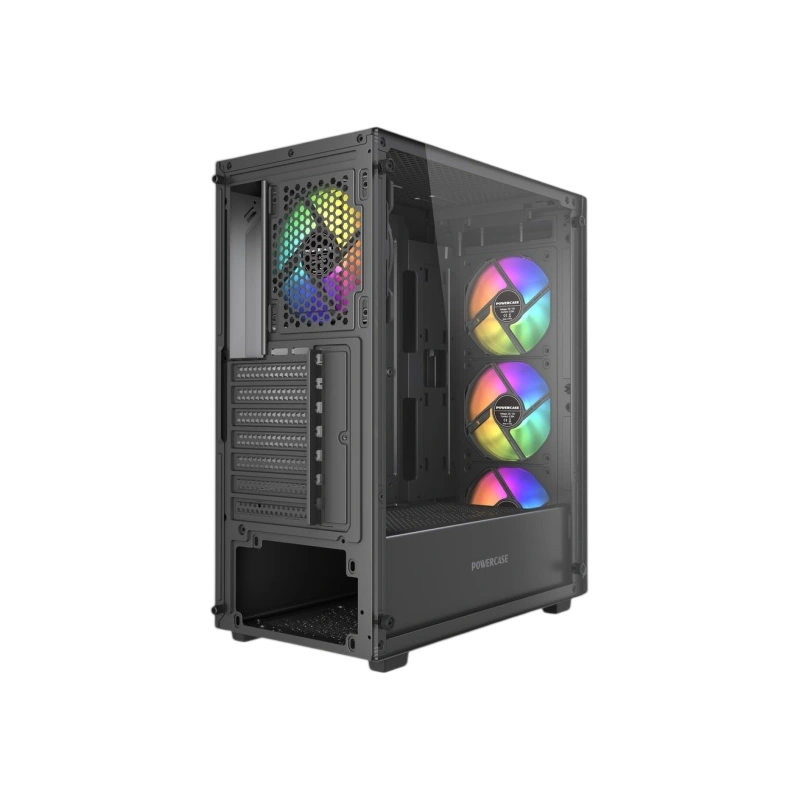 Компьютерный корпус Powercase Mistral S4B TG ARGB Black (CMSB-A4)