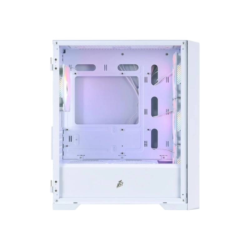 Компьютерный корпус 1STPLAYER TRILOBITE T4-G GLASS FRGB White (T4-G-WH-4F1-W)