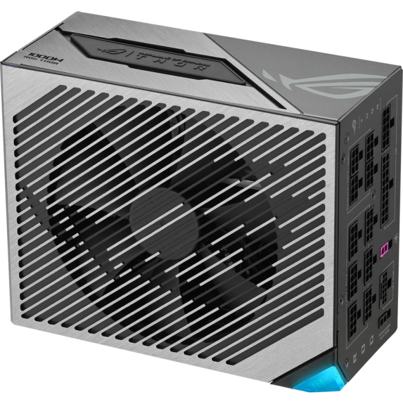 Блок питания ASUS 1000W ROG-THOR-1000P3-GAMING документация, кабельные стяжки, кабель синхронизации RGB-подсветки, комплект кабелей