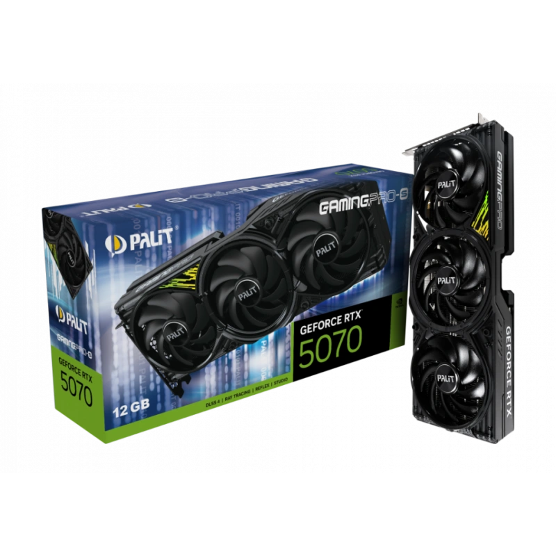 Видеокарта Palit (NE75070019K9-GB2050U) GeForce RTX 5070 12GB GAMINGPRO-S