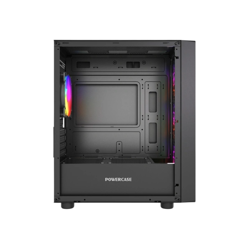 Компьютерный корпус Powercase Mistral Micro EM21 TG FRGB Black (CMMEM21B-L4)