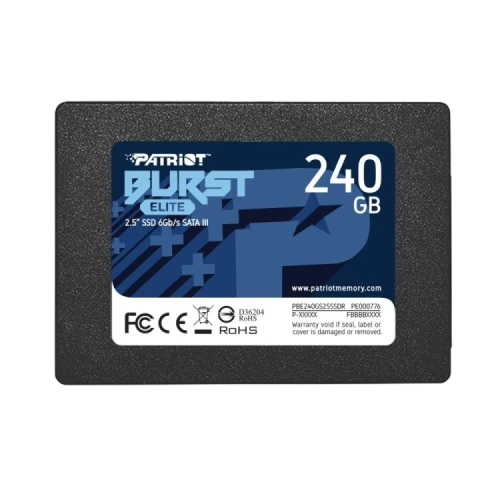 Твердотельный накопитель Patriot 240 Gb BURST Elite (PBE240GS25SSDR)