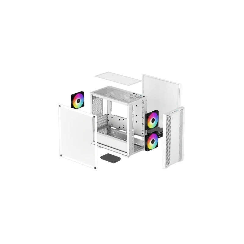 Компьютерный корпус Deepcool CC360 WH TG ARGB White