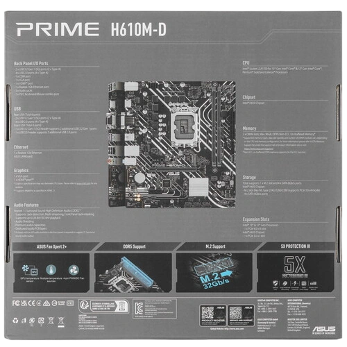 Материнская плата ASUS PRIME H610M-D (90MB1G80-M0EAY0)