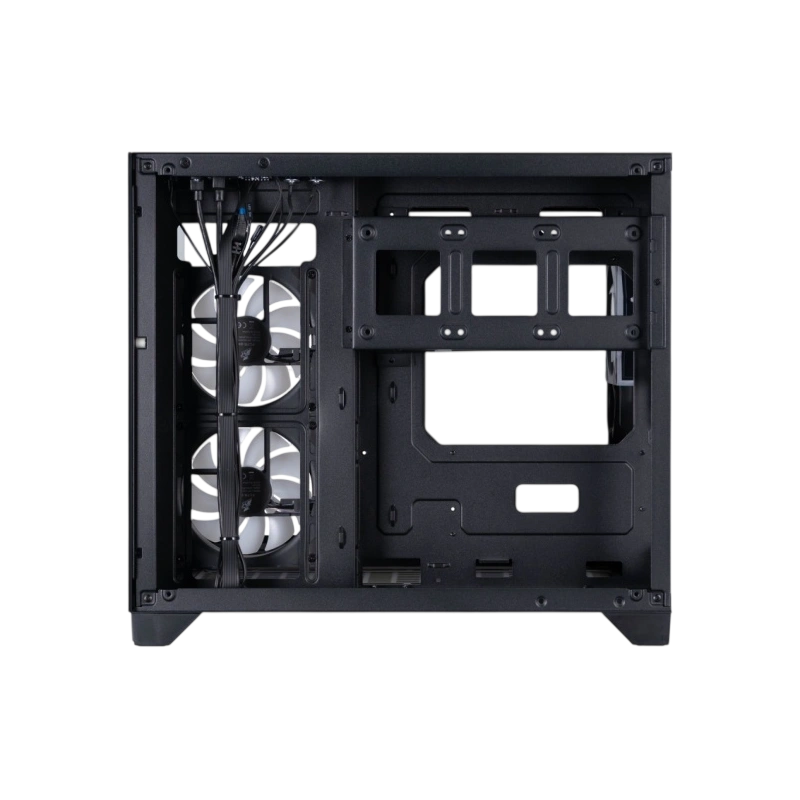 Компьютерный корпус 1STPLAYER MEGAVIEW MV6-TP ARGB Black (MV6-TP-BK-2FC7R-1FC7)