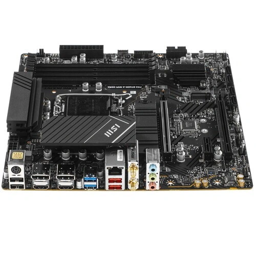 Материнская плата MSI PRO B760M-A WIFI DDR4 антенна Wi-Fi, документация, задняя планка, кабель SATA, крепеж для разъема M.2