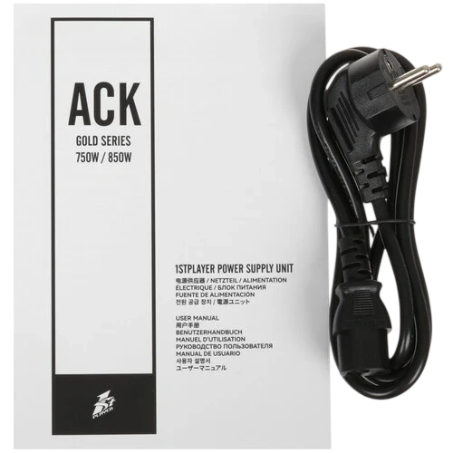 Блок питания 1STPLAYER 850W ACK GOLD Black (HA-850BA2-BK) 16 Pin (PCIe 5.0 Connector Cable Details)