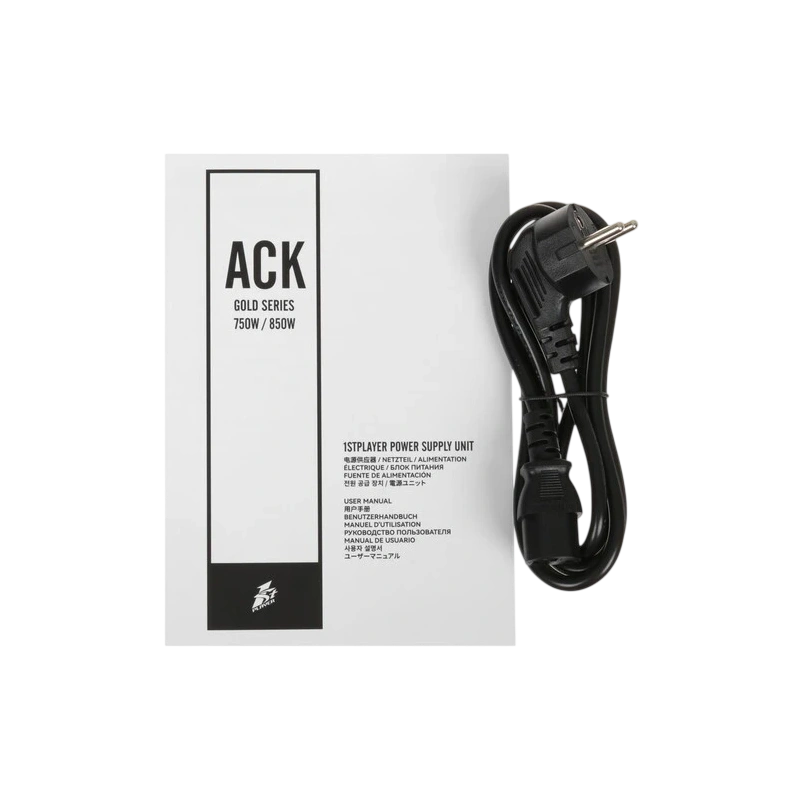 Блок питания 1STPLAYER 850W ACK GOLD Black (HA-850BA2-BK) 16 Pin (PCIe 5.0 Connector Cable Details)
