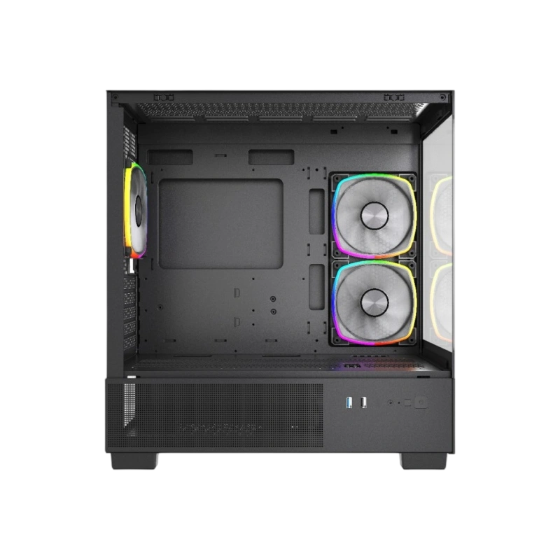Компьютерный корпус Powercase Vision Micro M3B TG ARGB Black (CVMMB-A3)