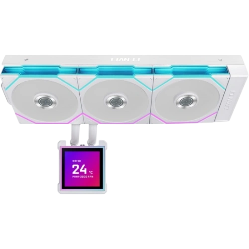 Система жидкостного охлаждения для процессора Lian Li HydroShift II LCD-S 360TL (GHS2LCDS36TW) White (G89.GHS2LCDS36TW.R0)