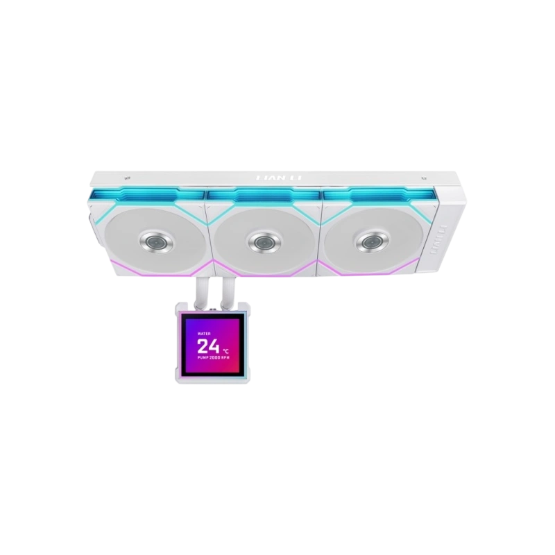 Система жидкостного охлаждения для процессора Lian Li HydroShift II LCD-S 360TL (GHS2LCDS36TW) White (G89.GHS2LCDS36TW.R0)