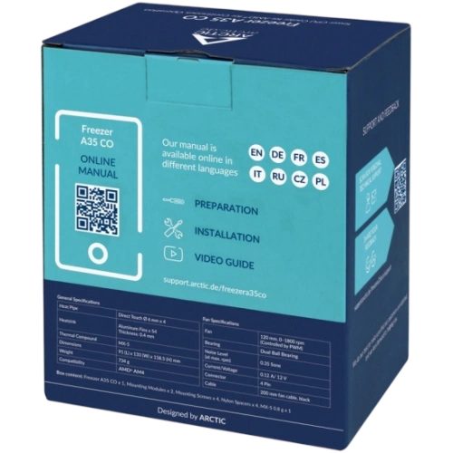 Кулер для процессора Arctic Cooling FREEZER A35 CO AM4 ACFRE00113A