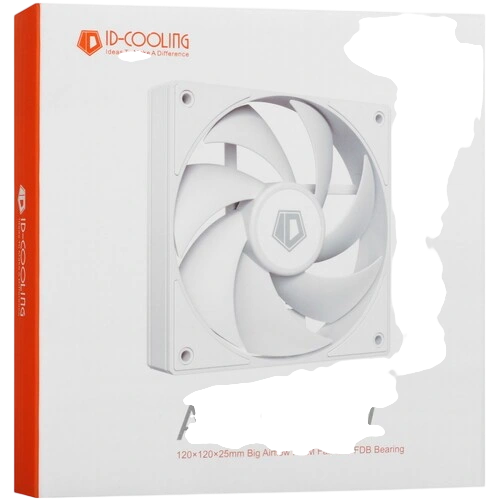 Вентилятор для корпуса ID-COOLING AF-125-W White PWM комплект крепежа