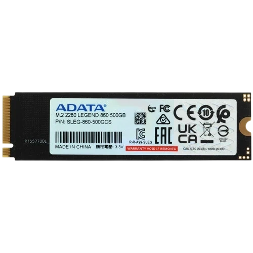 Твердотельный накопитель ADATA XPG 500 Gb LEGEND 860 (SLEG-860-500GCS) BOX